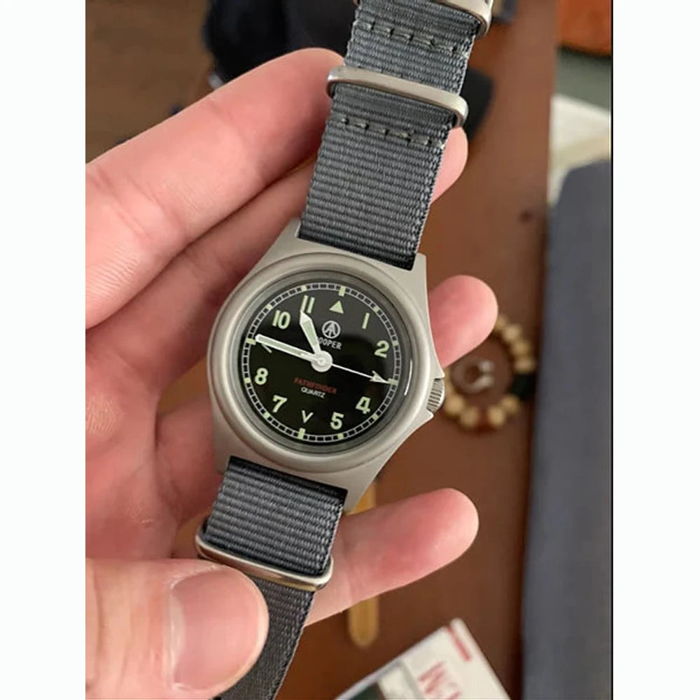 38mm Quartz Watch Miyota Movement MWC Matt Steel Swimming Waterproof Super Luminous 8018A