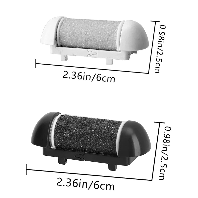 New 6PCS Foot Care Tool Heads Pedicure Hard Dead Skin Callus Remover Refills Replacement Rollers Foot Files Accessories