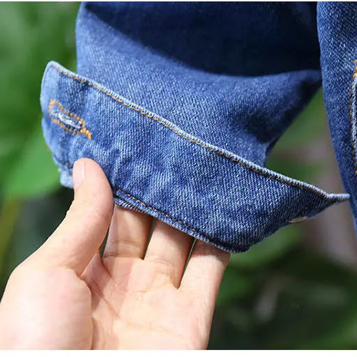 Children's Denim Jackets Trench Coat Embroidery Jackets Boy Baby Denim Coat Casual Outerwear Spring Autumn clothing
