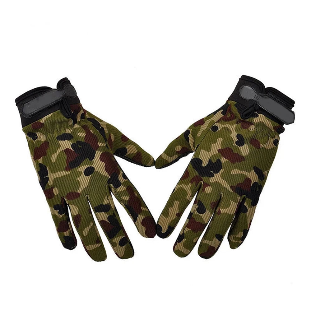 Fishing Gloves Summer Breathable Outdoor Riding Gloves Man Lady Light Bicycle Non-Slip Gloves Full Finger Fingerless