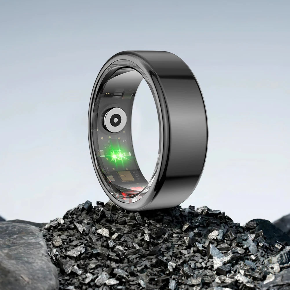 For Xiaomi Smart Ring Men Women Military Grade Titanium Steel Shell Health Monitoring IP68 & 3ATM Waterproof Multi-sport Modes