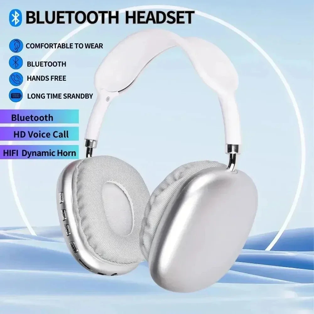 Head Mounted Wireless Bluetooth Earphones Sports Headset Game with Charging Touch Control Earbuds Bass Earphones for Music