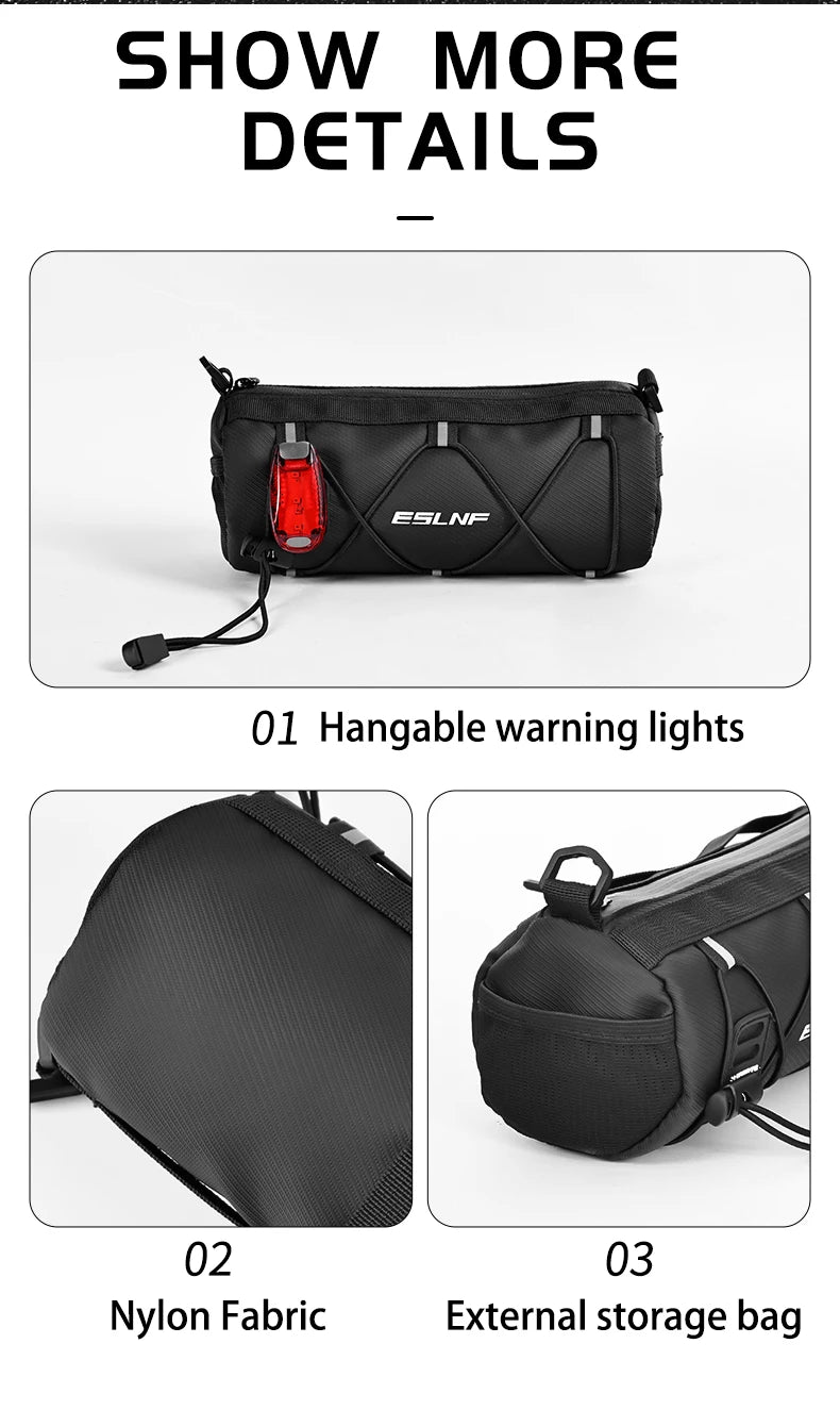 OFFBONDAGE Bike Front Bag Large Capacity Storage Outside Waterproof Multi-function Riding Bag Mountain Bike Bag Bike Accessory