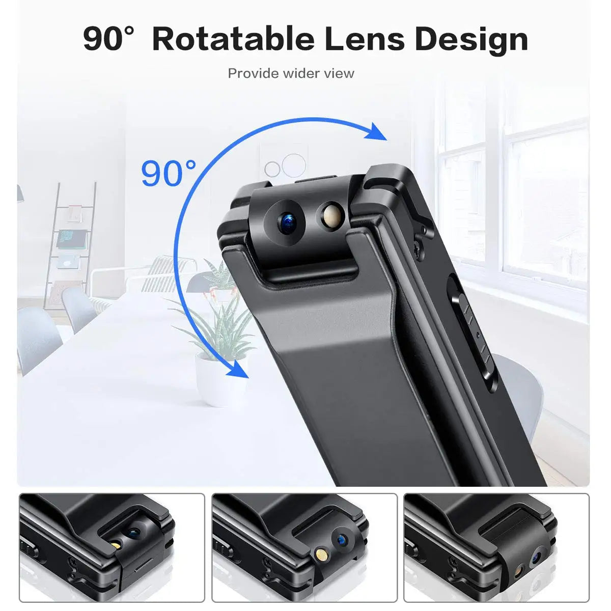Vandlion A3 Mini Digital Camera HD Flashlight Micro Cam Magnetic 1080P Camera Motion Detection Snapshot Loop Recording Camcorder