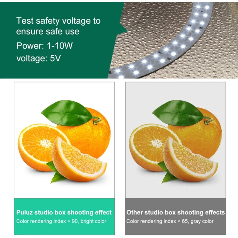 Mini Soft Box Set Portable Folding Photo Lighting Modifier Photography Tent Box with 12 Colors Backdrops