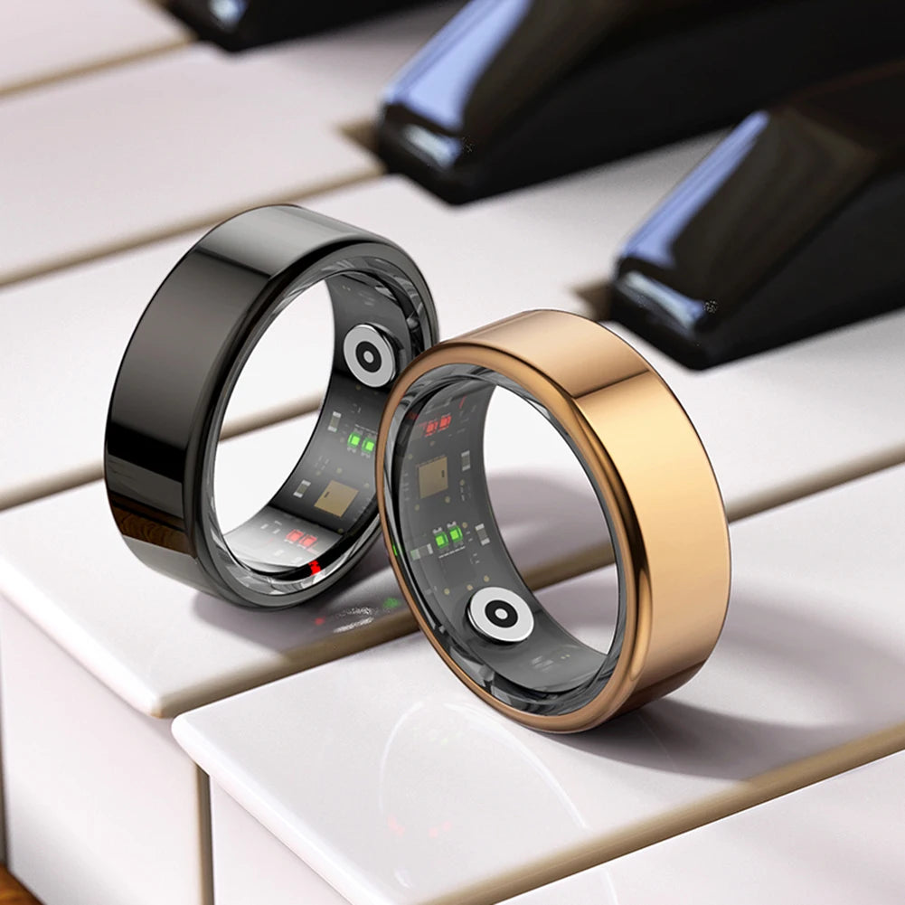 For Xiaomi Smart Ring Men Women Military Grade Titanium Steel Shell Health Monitoring IP68 & 3ATM Waterproof Multi-sport Modes
