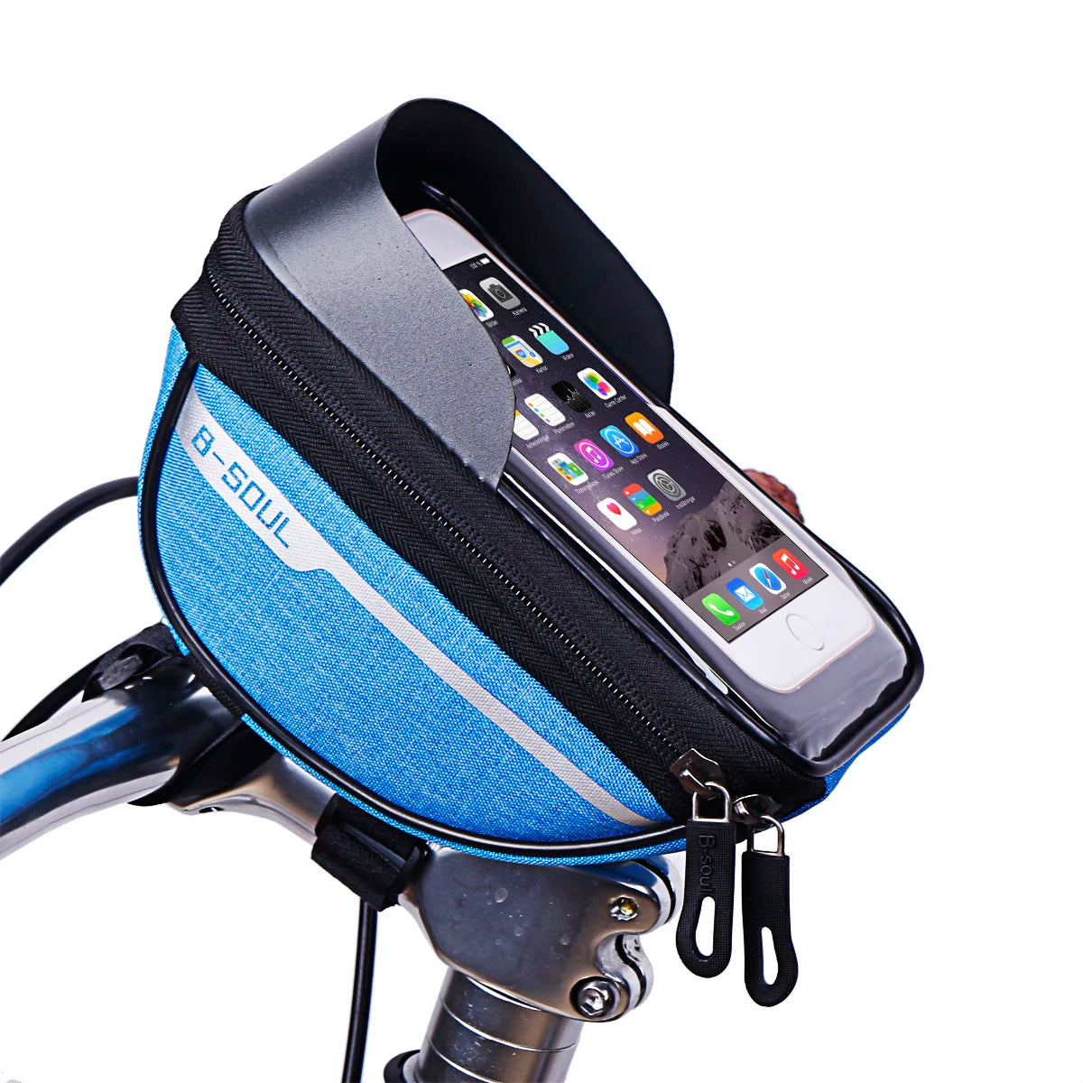 B-SOUL Bicycle Bag Front Bag Handlebar Bag Mobile Phone Bag Horizontal Bag Mountain Road Bike Riding Accessories