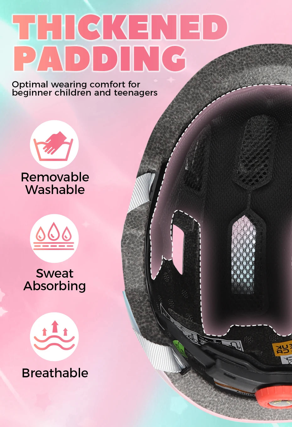 FUNWICT Children Bicycle Helmet Elbow Pads Protective Gear Sports Lightweight Safety Cap Bike Skateboard Roller Skating durable