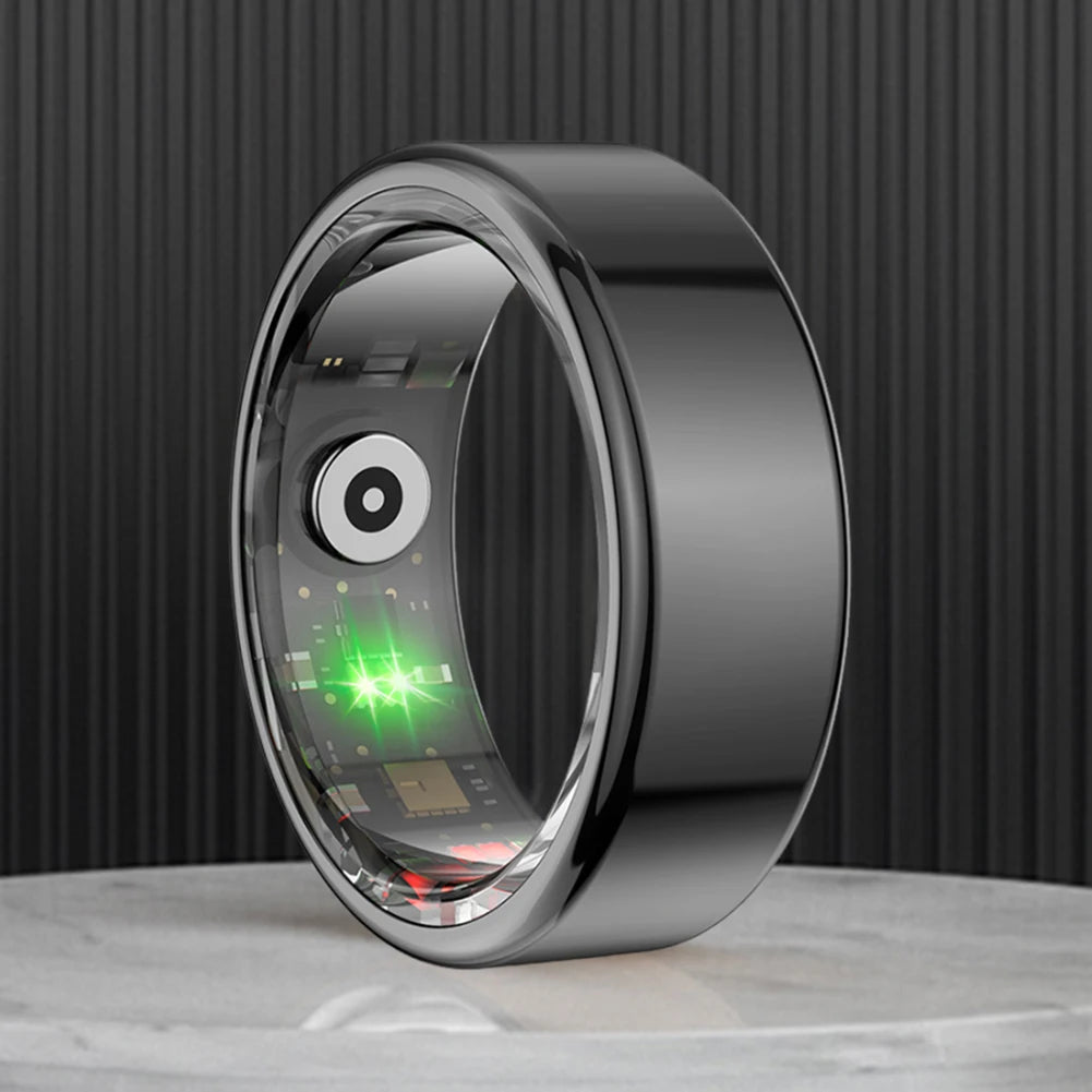 For Xiaomi Smart Ring Men Women Military Grade Titanium Steel Shell Health Monitoring IP68 & 3ATM Waterproof Multi-sport Modes