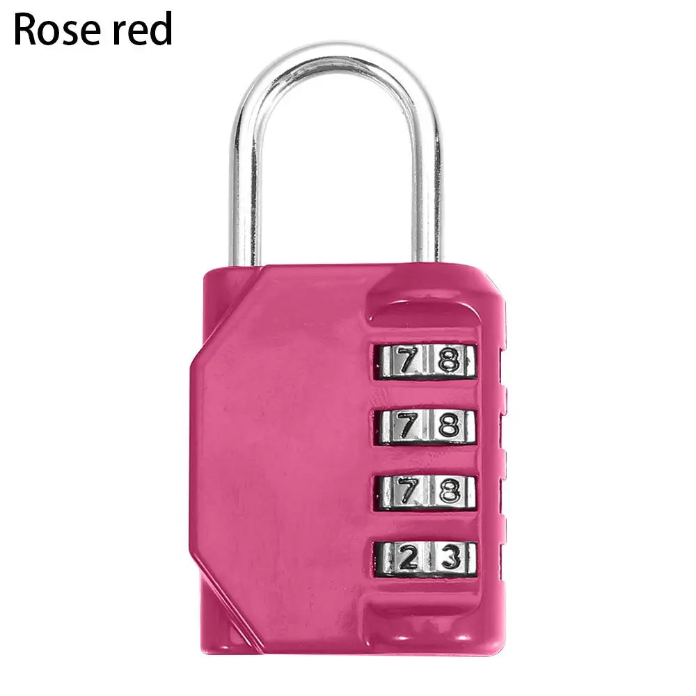 Portable Mini Backpack Zipper Password Lock Travel Luggage Padlock Security Protect For Dormitory Cabinet Locker Drawer Bag