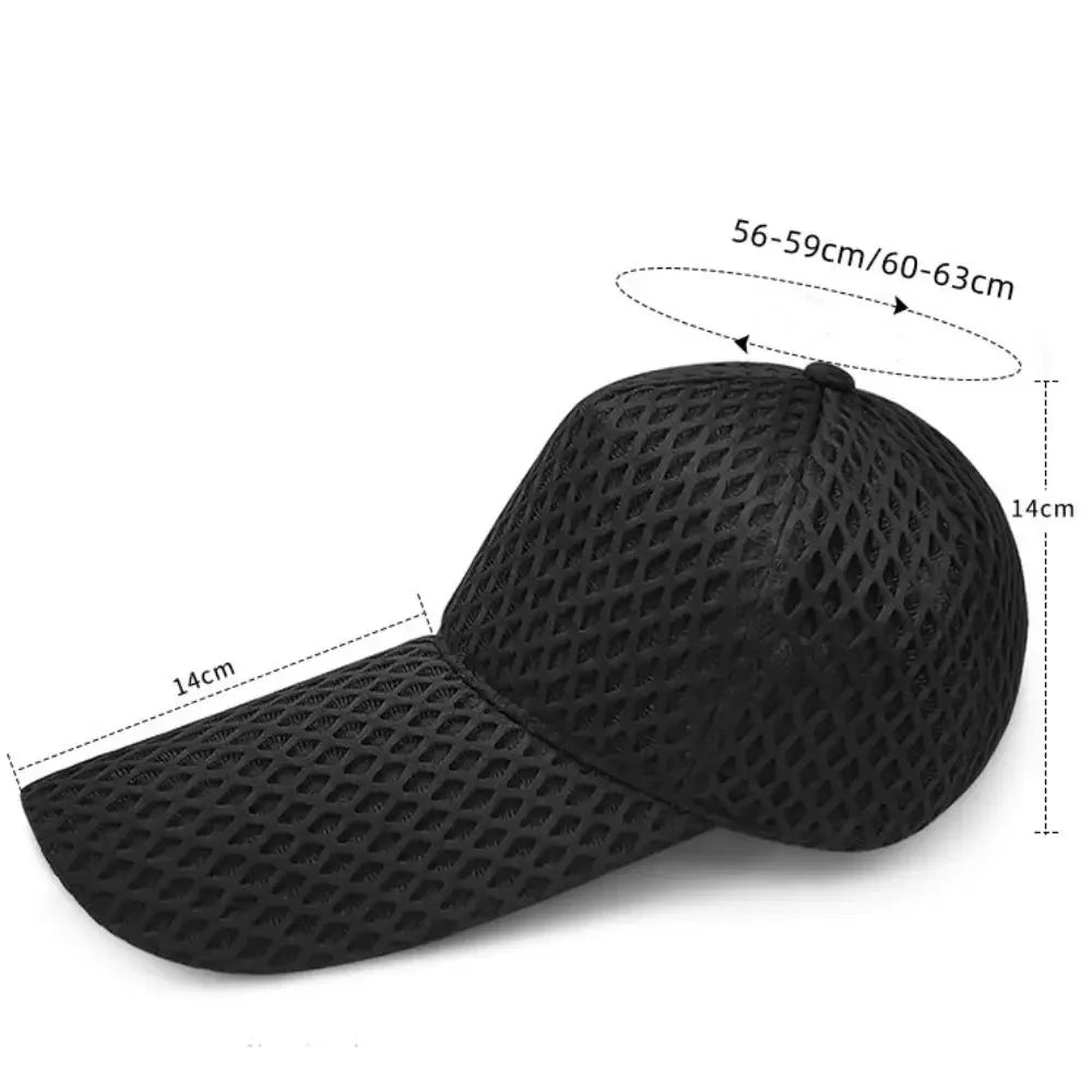 New Fishing Hat Quality 14cm Long Brim Sun Hat Large Head Sunshade Baseball Caps Mesh Big Size Fishing Hat Men