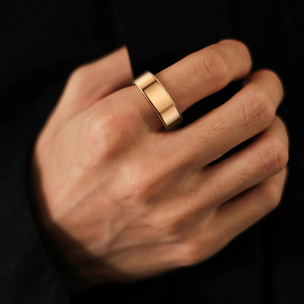 For Xiaomi Smart Ring Men Women Military Grade Titanium Steel Shell Health Monitoring IP68 & 3ATM Waterproof Multi-sport Modes