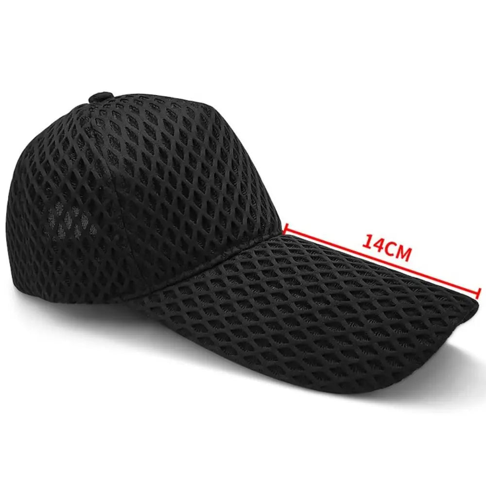 New Fishing Hat Quality 14cm Long Brim Sun Hat Large Head Sunshade Baseball Caps Mesh Big Size Fishing Hat Men