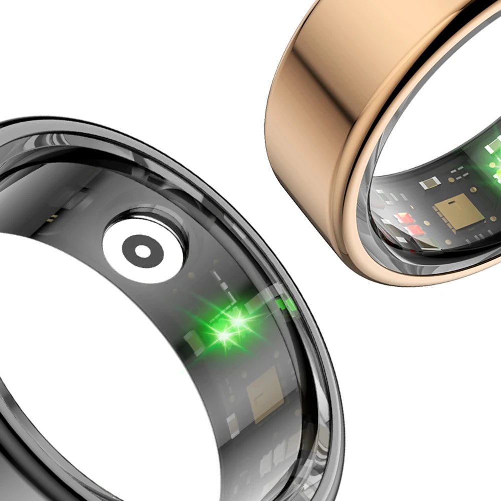 For Xiaomi Smart Ring Men Women Military Grade Titanium Steel Shell Health Monitoring IP68 & 3ATM Waterproof Multi-sport Modes