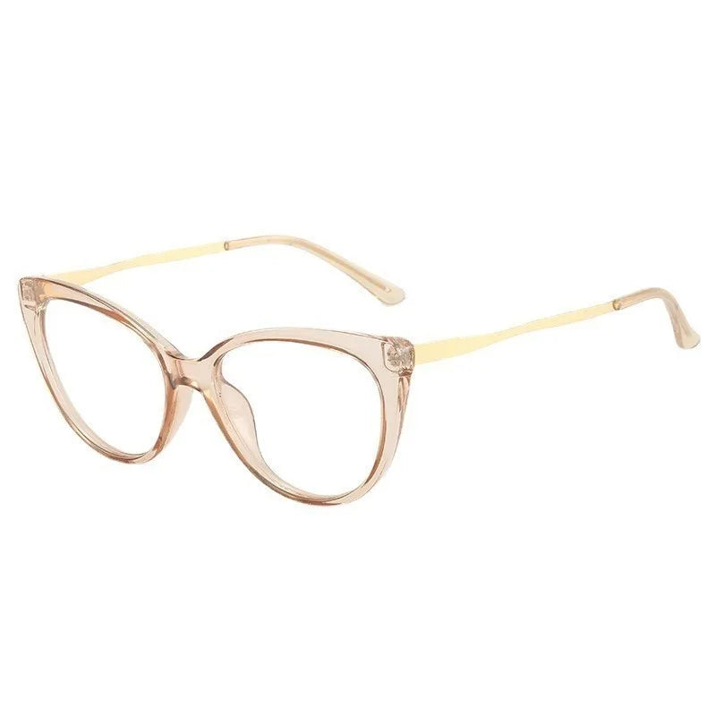 Anti Radiation/Blue Light Eyeglasses Replaceable Lens Cat Eye Computer Glasses