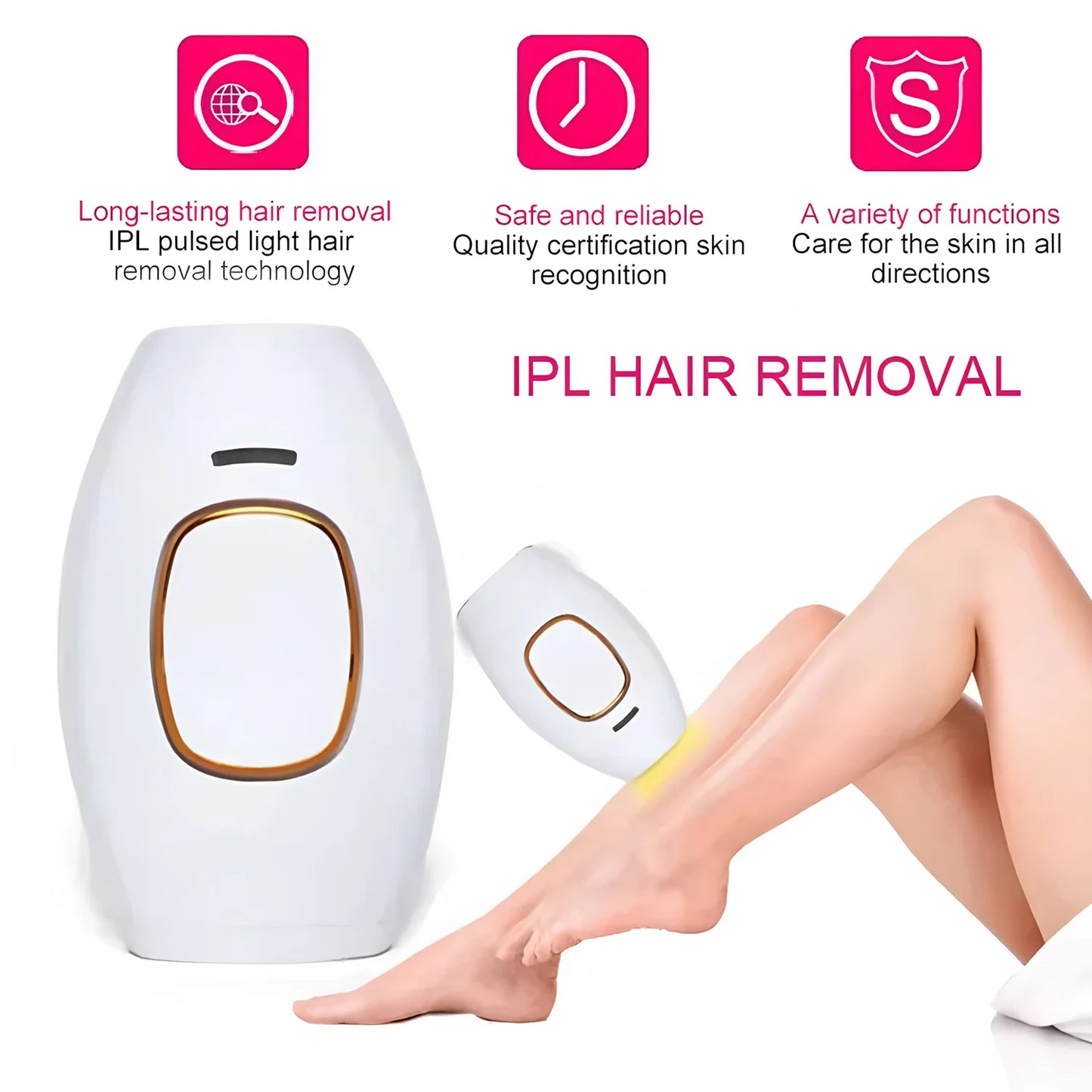 Hair Laser Depilator Electric Painless Depilator Home IPL Pulses Hair Removal Handset Women Men Painless Razor Tool
