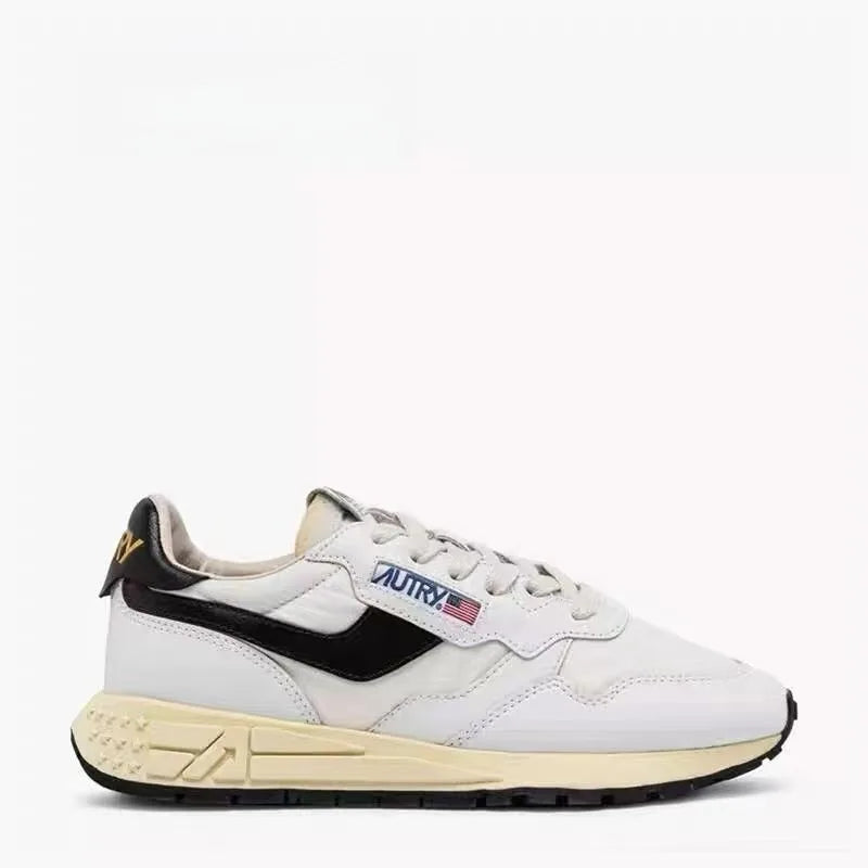 Unisex Couple Sneakers – Matching White Thick-Soled Shoes for Men and Women | Casual Sporty Style