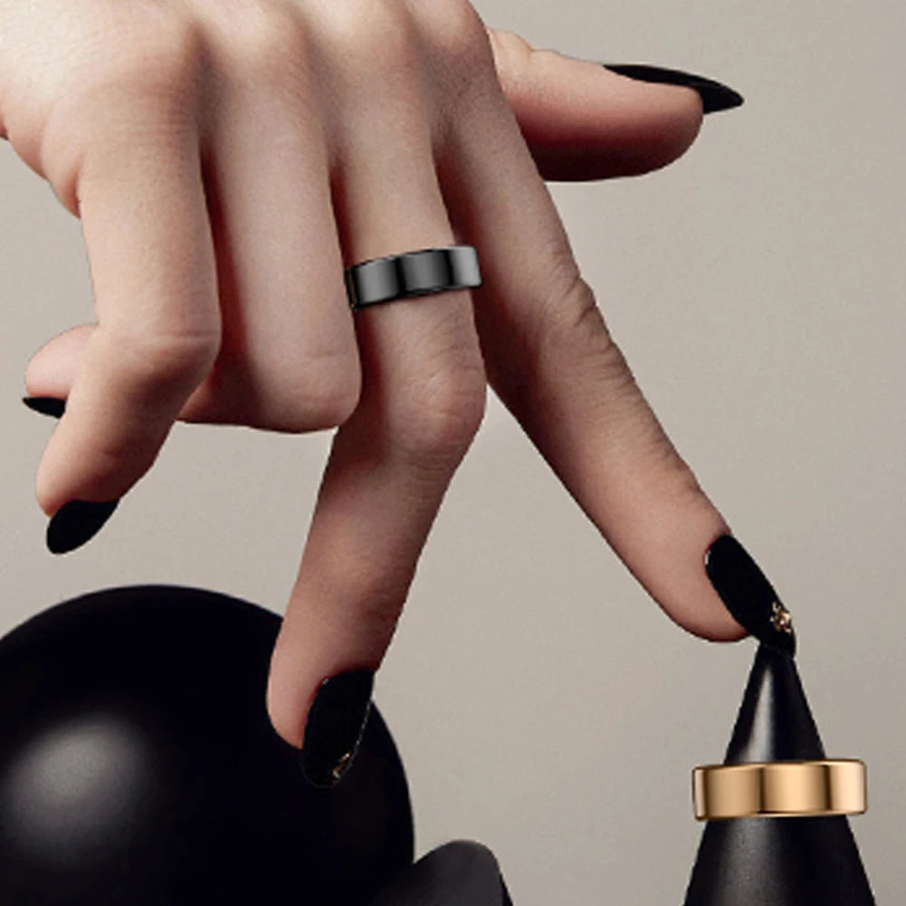 For Xiaomi Smart Ring Men Women Military Grade Titanium Steel Shell Health Monitoring IP68 & 3ATM Waterproof Multi-sport Modes