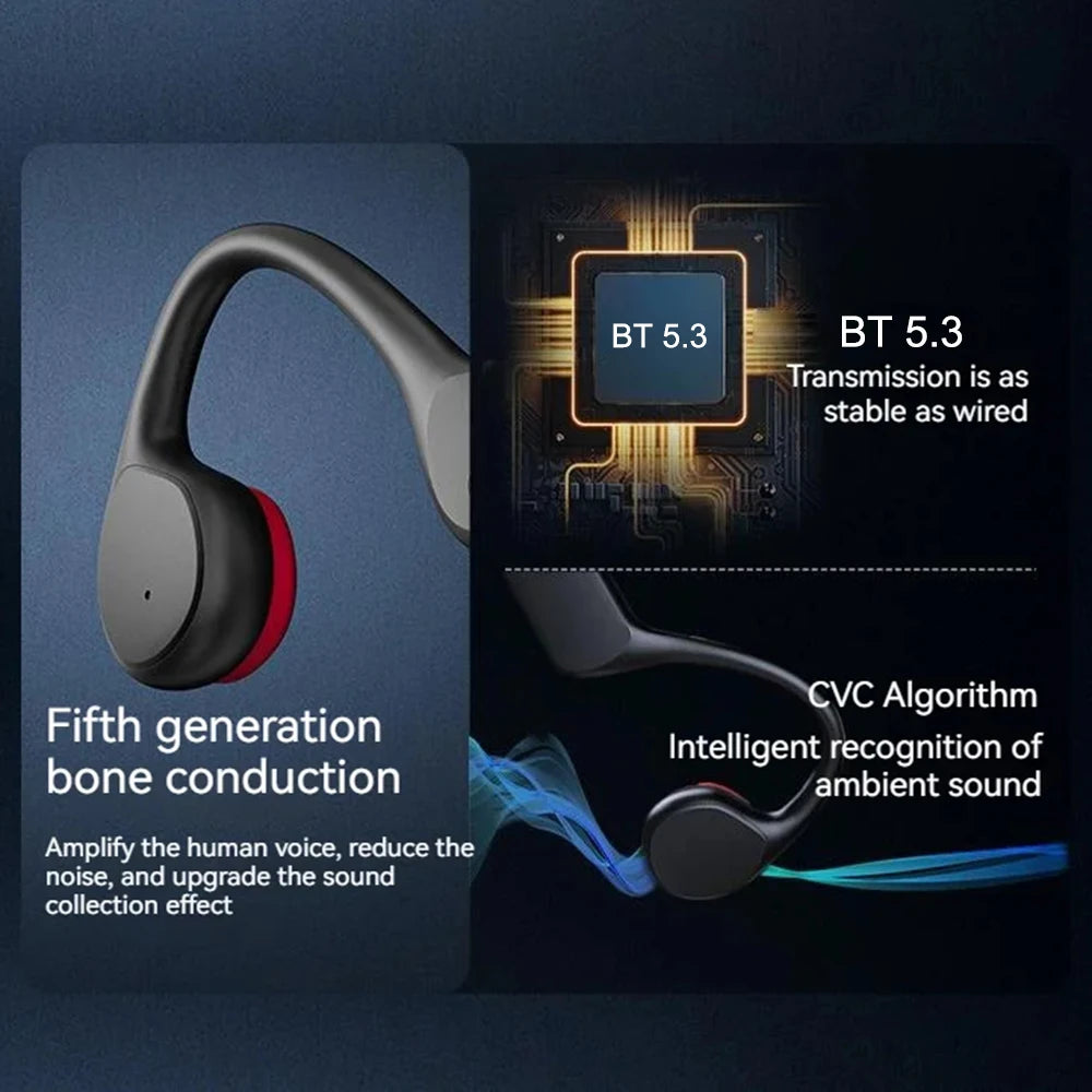Xiaomi Bone Conduction Headset IPX8 32GB Bluetooth 5.3 Wireless Swimming Headphone With Microphone Waterproof Exercise Fitness