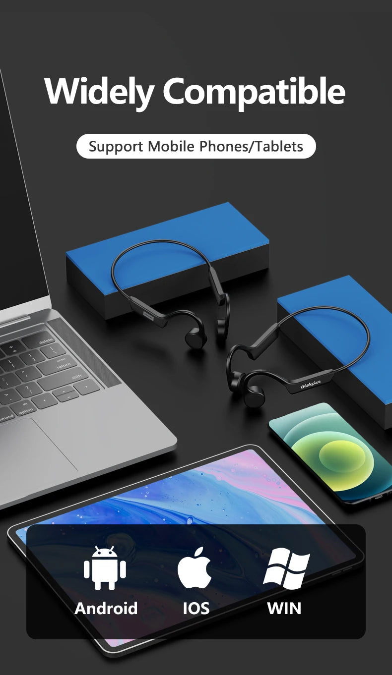 Lenovo X4 Bone Conduction Bluetooth Headphone Sports Earphone Waterproof Wireless Headset with Mic Ear Hook TWS Bass Hifi Stereo