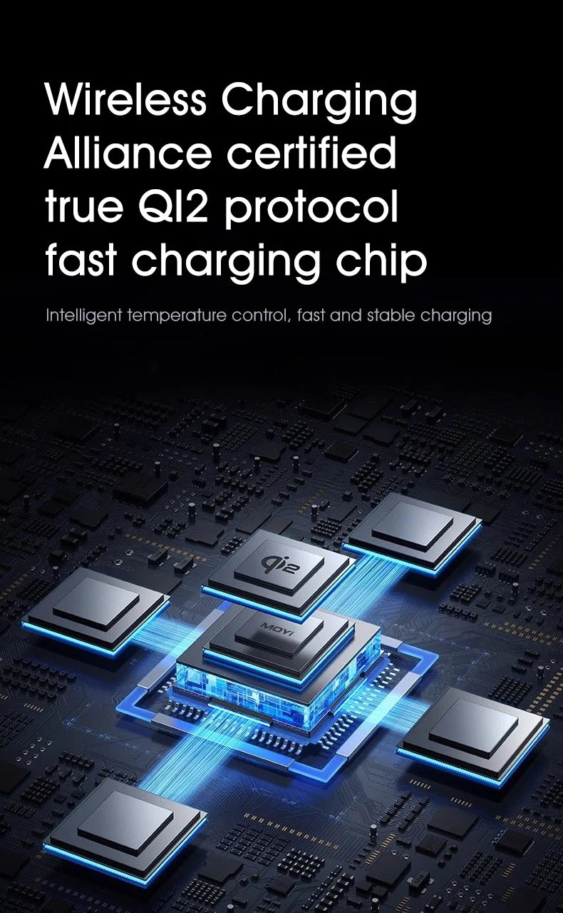 Touch Rotate Qi2 Magnetic 3-in-1 Wireless Charger 15W Fast Charging Station for iPhone 13 14 15 16 Series Apple Watch AirPods