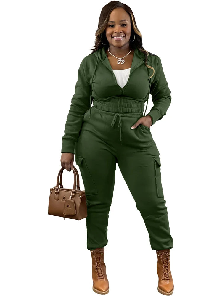 Wmstar Two Piece Outfits for Women Sport Suit Matching Tracksuit Casual Top and Pants Sets Fall Clothes Wholesale Dropshipping