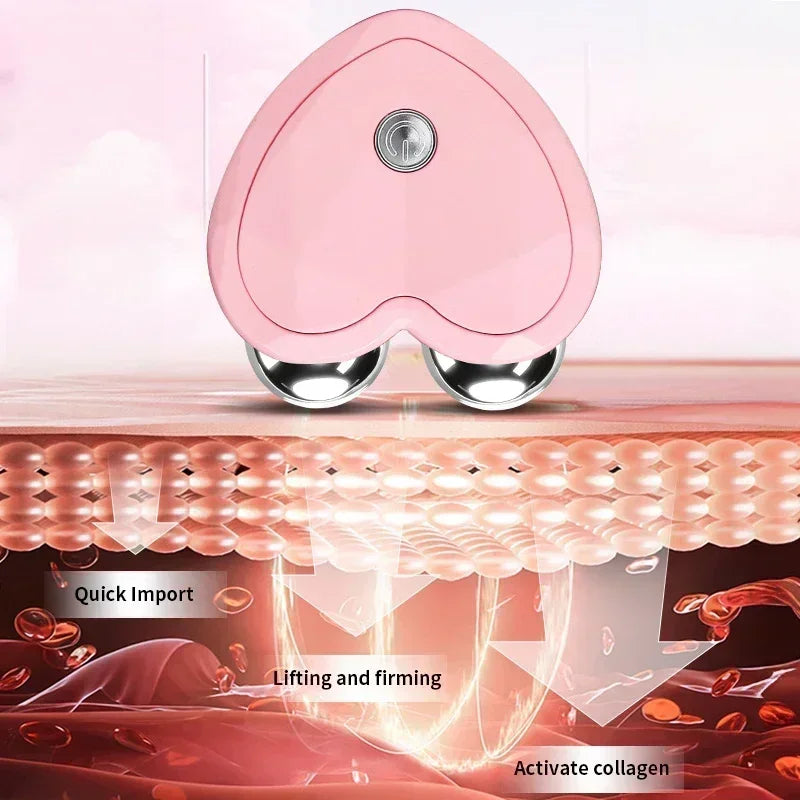 Face Lifting Machine Facial Massager Microcurrent Roller Charging Facial Anti Skin Tightening Wrinkle Rejuvenation Beauty tool