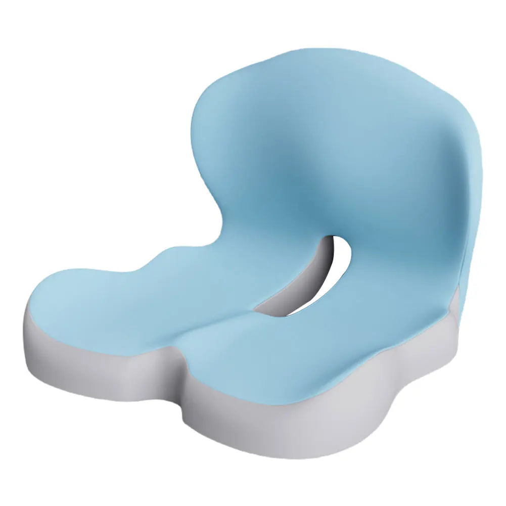 Memory Foam L-Shaped Integrated Office Chair Cushion with Lumbar Support Car Seat Cushion for Office Workers Car Drivers