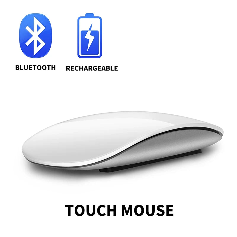 Xiaomi Wireless Bluetooth Magic Computer Mouse Dual-Mode Silent Rechargeable Touch Slim Ergonomic PC Mice For Apple Macbook Air