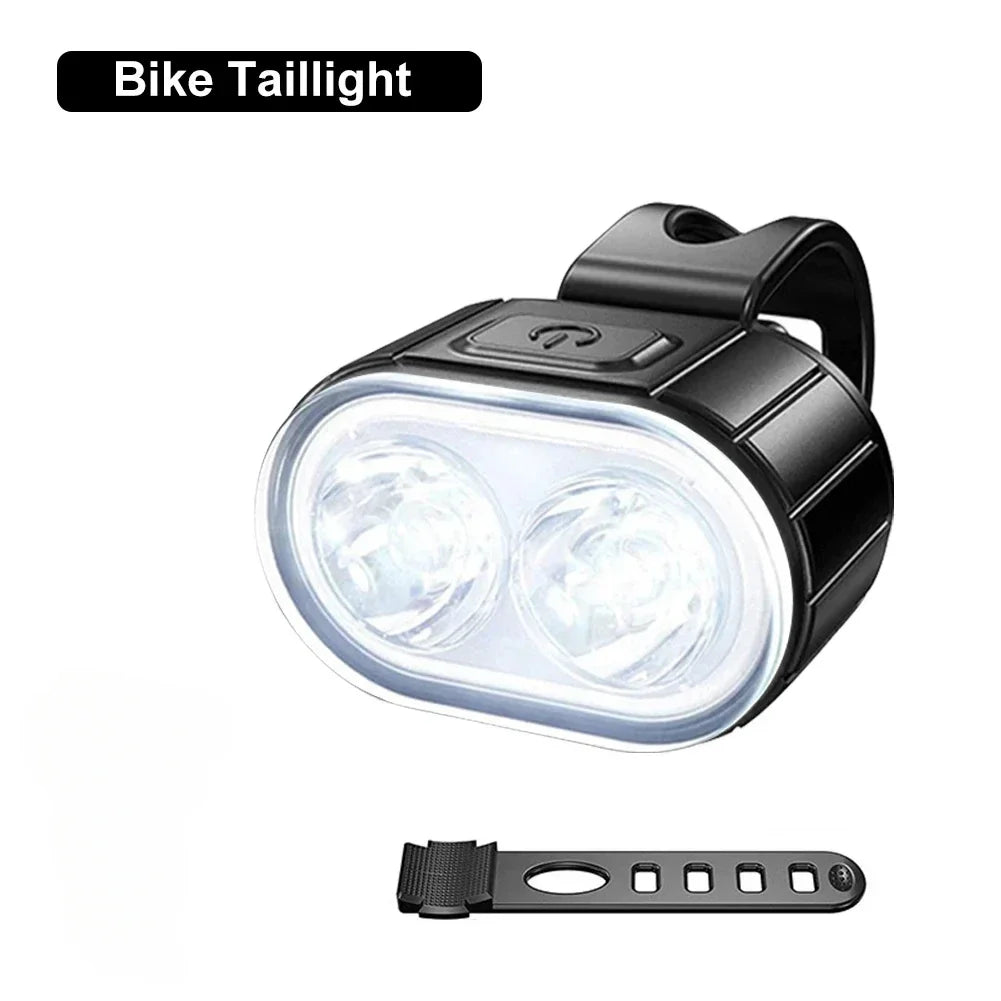 Cycling Bicycle Front Rear Light Set Bike Defense Flashlight Stick MTB Waterproof Taillight LED Lantern Bicycle Accessories
