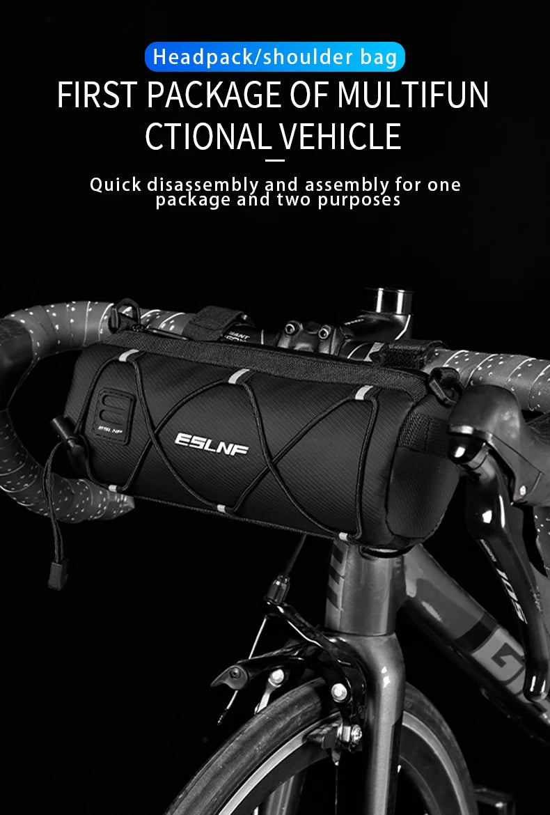 OFFBONDAGE Bike Front Bag Large Capacity Storage Outside Waterproof Multi-function Riding Bag Mountain Bike Bag Bike Accessory
