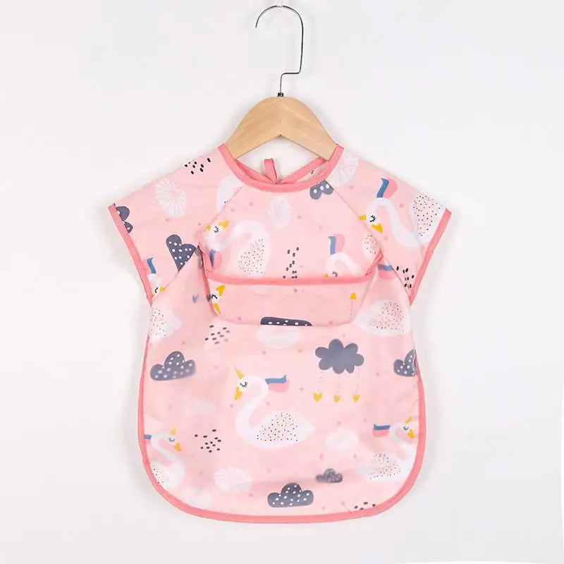Baby Apron Bibs Toddler Long Sleeve Scarf Waterproof Art Smock Feeding Bib Infant Boys Girls Kid Burp Cloth Bandana New Arrivals