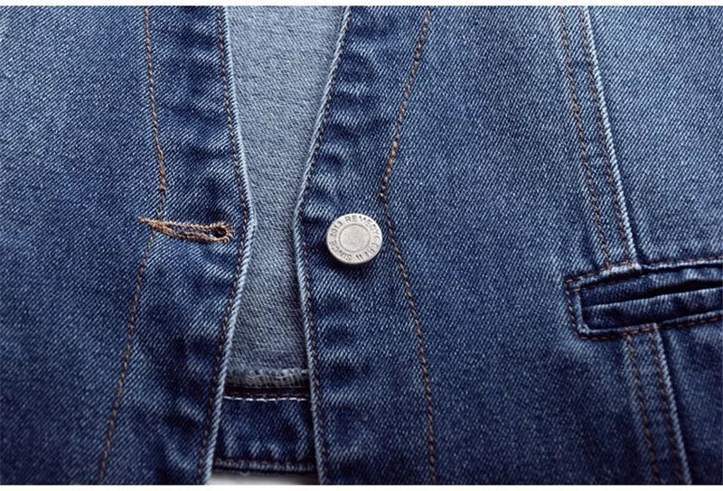 Fashion Denim Vest Female Streetwear V Neck Women Vest Summer Large Size Waistcoat Jeans Tops Sleevless Jacket Chaleco Mujer 6XL