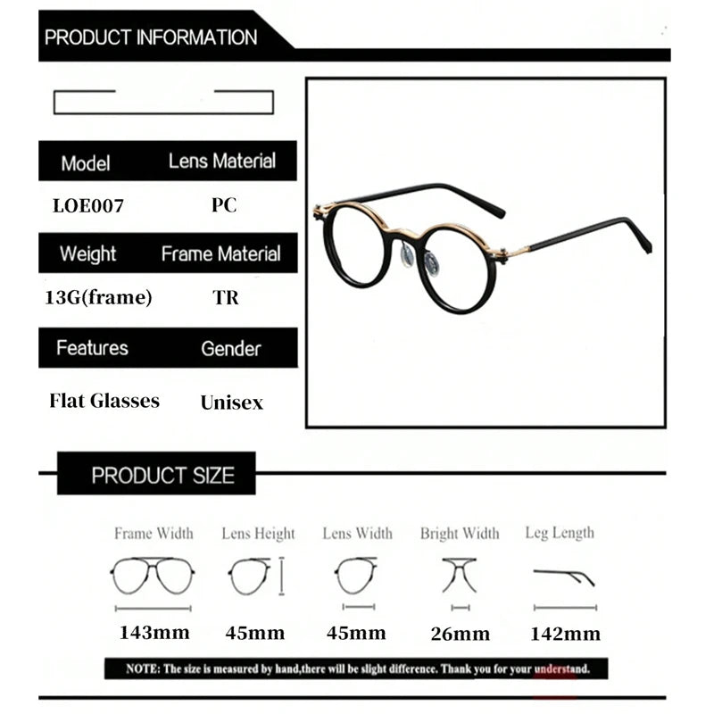 New Brand Design Men's Retro Round Reading Glasses Anti Blue Light Presbyopic Glasses Diopter +100 +150 +200 +250 +300 +350 +400