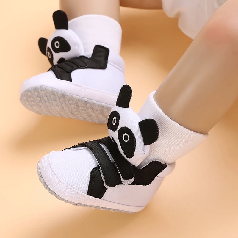 0-18 Months Infant Spring Shoe Newborn Infant Girls and Boys Recreational Baptism Non-Slip Walking Shoe White Soft-soled Sneaker