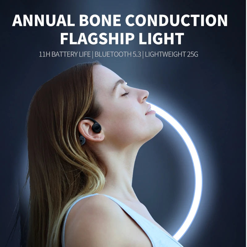 Xiaomi Wireless Bone Conduction Earphones Bluetooth 5.3 Sport Headphones Ear Hook Waterproof Headset for Outdoor Running Driving