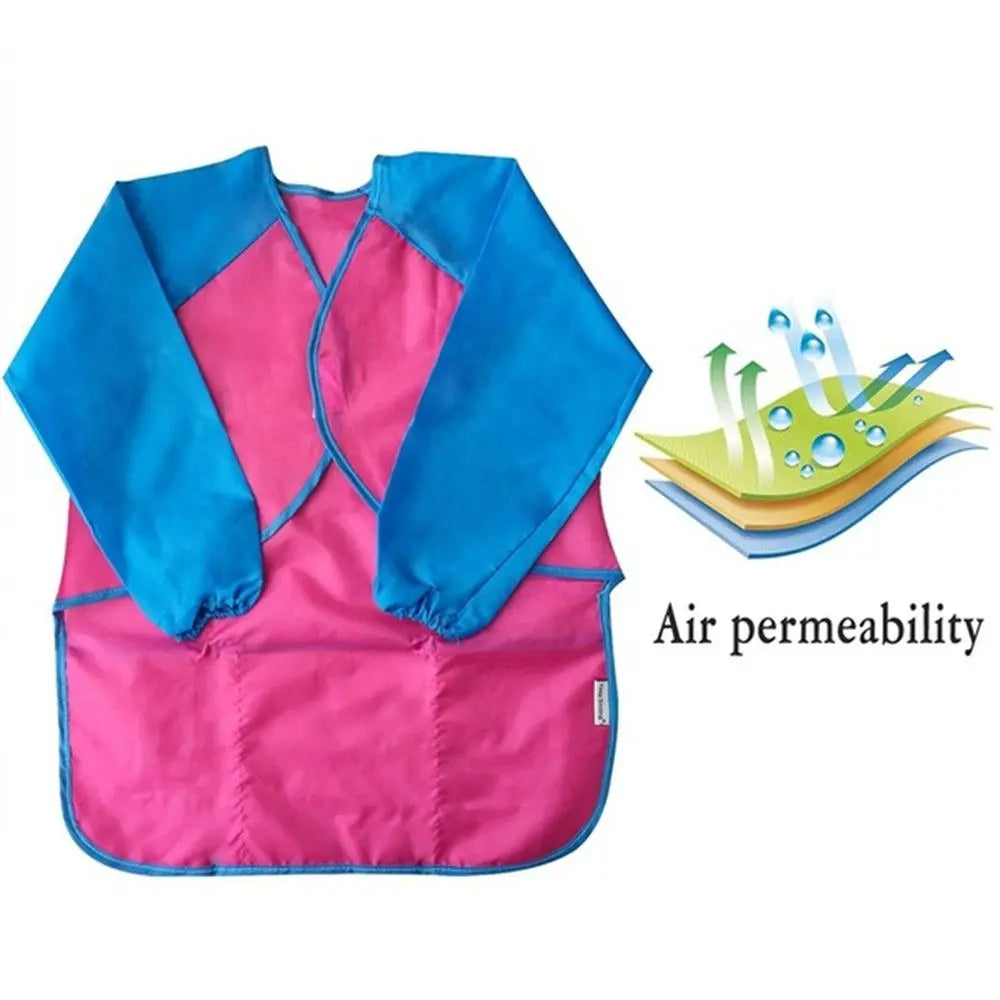 Children Art Baking Craft Kitchen Waterproof Art Kids Painting Apron Cooking Bib