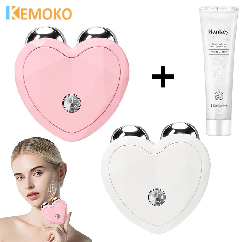 Face Lifting Machine Facial Massager Microcurrent Roller Charging Facial Anti Skin Tightening Wrinkle Rejuvenation Beauty tool