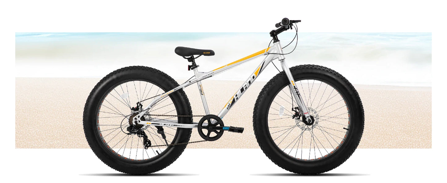 Hiland 20 Inch Kids' Bicycles Fat Tire Mountain Bike for Age 5 + Years, Shimano 7-Speed, Dual-Disc Brake,Kids BeachBicycle
