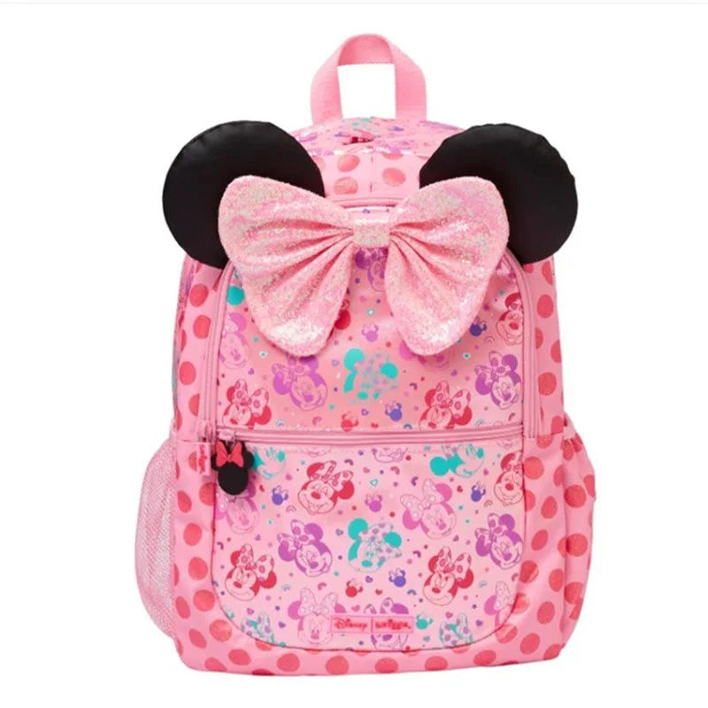 Cartoon Australia Smiggle Disney Minnie Girls Student School Bag Stationery Pen Case Lunch Bag Double Shoulder Backpack Gift