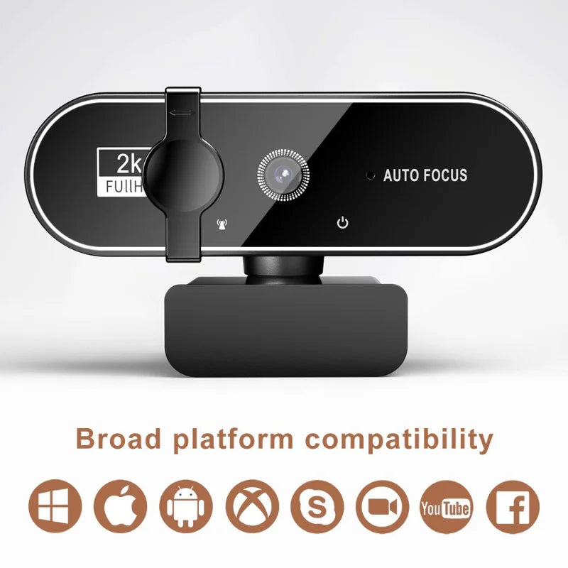 Xiaomi 4K Streaming Web Camera 2K Autofocus Full HD USB Webcam 1080P 60FPS With Microphone PC Laptop Video Shooting Camera 2025
