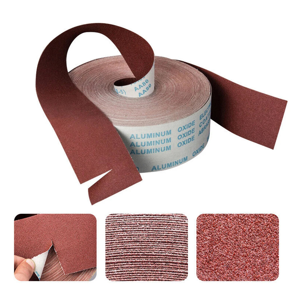 Sandpaper Roll Emery Cloth Sanding Abrasive Sheets 80 120 180 240 600 800Grit Sand Paper Sanding Abrasive Sheets