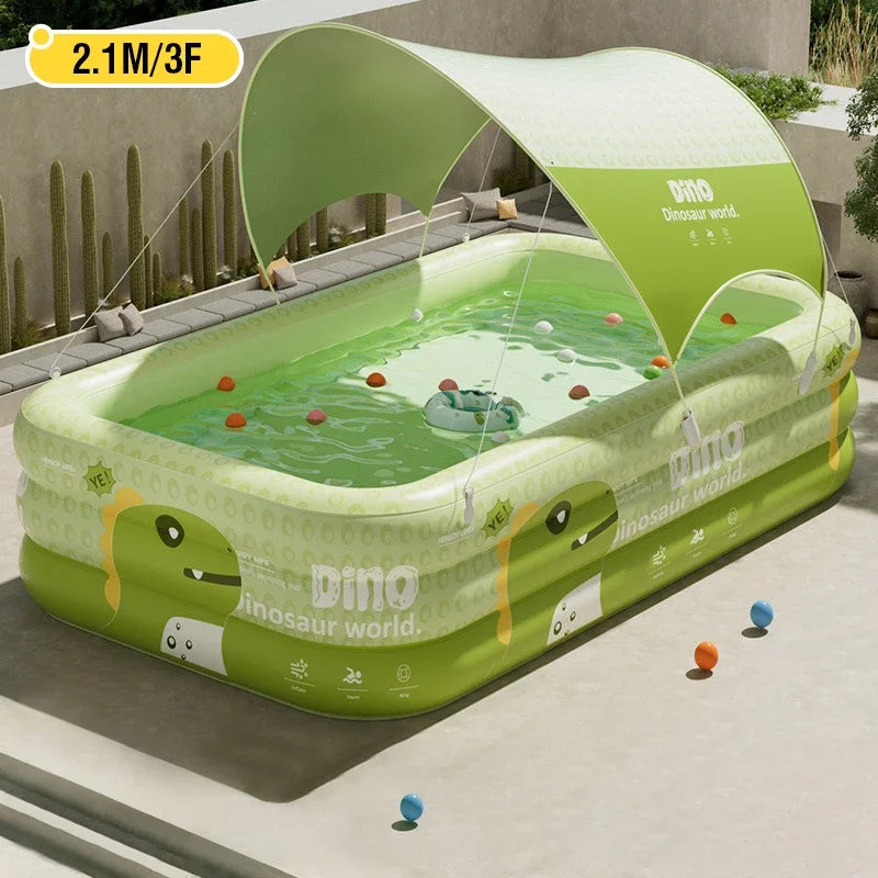 Outdoor Inflatable Swimming Pool PVC Inflatable Tanning Pool Lounger Float Swimming for Adults Baby Available in Various Sizes