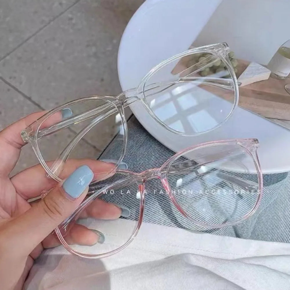 Anti-blue Light Optical Glasses Unisex Retro Ultra-light Large Square Frame Eyewear