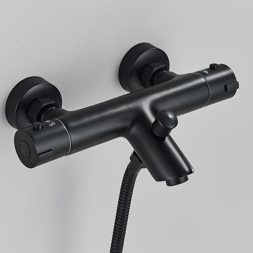 Thermostatic Shower Faucets Set Bathroom Thermostatic Mixer Tap Bathroom Mixer Mixing Valve Bathtub Faucet