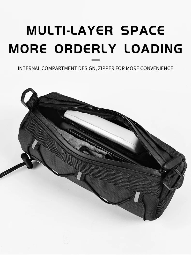 OFFBONDAGE Bike Front Bag Large Capacity Storage Outside Waterproof Multi-function Riding Bag Mountain Bike Bag Bike Accessory
