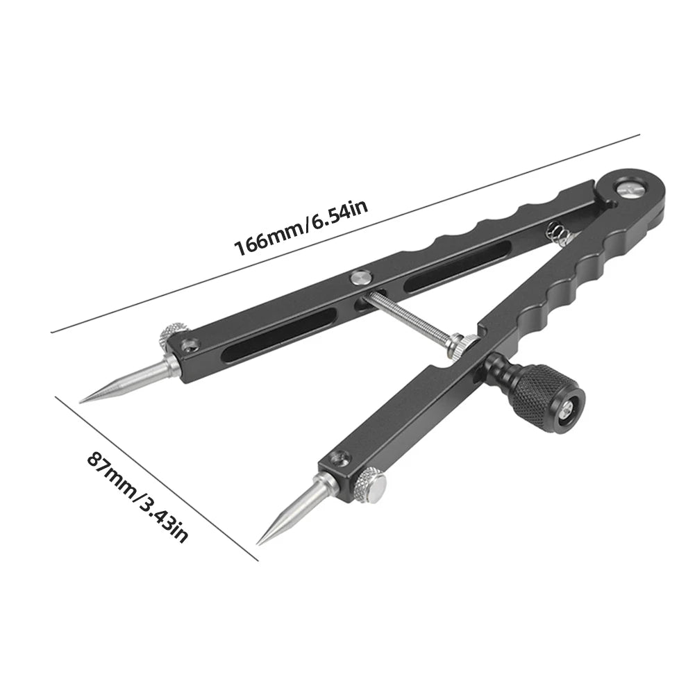 V Shaped Lens Opener Tool Kit 16-100mm Opening with 3 Types of Tips (Pointed Flat Half Flat) for Ø37mm-86mm DSLR Camera Lenses