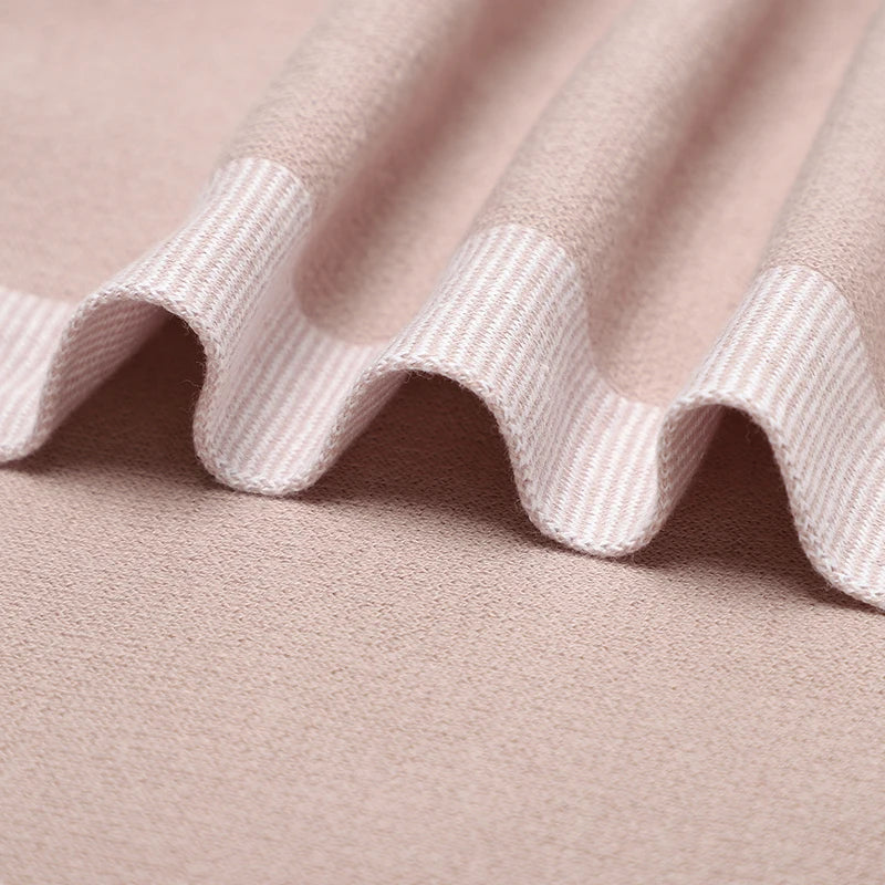 Baby Cotton Blankets Soft Comfortable Knit Newborn Boys Girls Dual-Use Stroller Swaddle Wrap Quilts Covers 100*80cm Throwing Mat