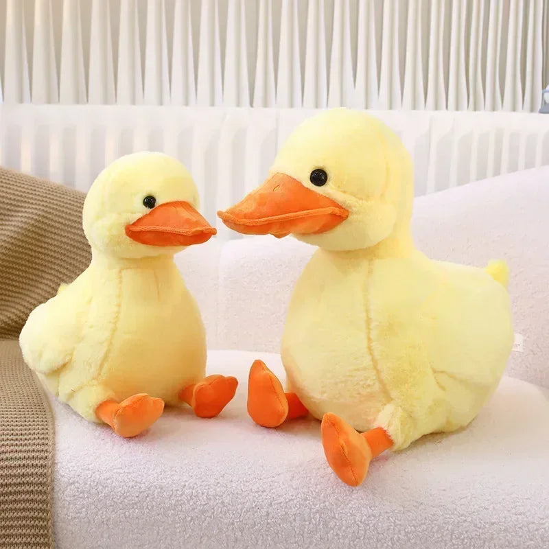 Simulation Small Yellow Duck Kawaii Wild Green Duck Plush Toys Cartoon Stuffed Animals Dolls Soft Throw Pillow Toys Room Decor