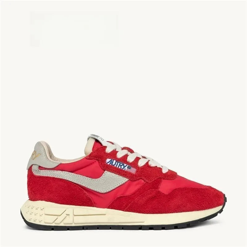 Unisex Couple Sneakers – Matching White Thick-Soled Shoes for Men and Women | Casual Sporty Style
